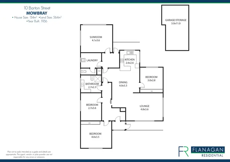 Floorplan of Homely house listing, 10 Barton Street, Mowbray TAS 7248
