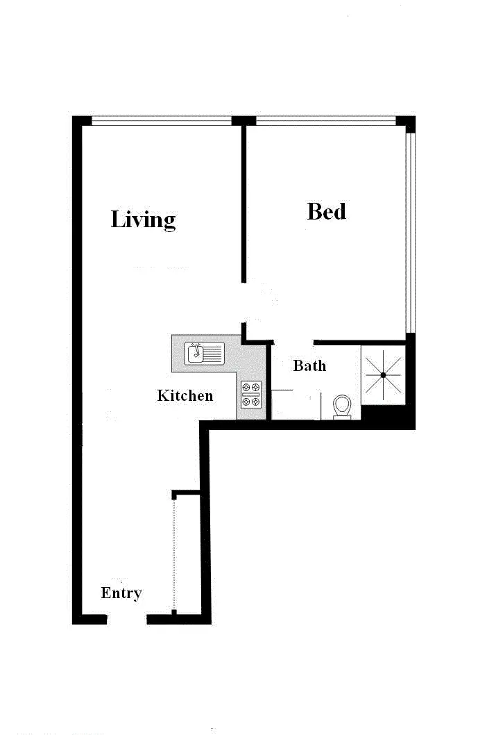 Floorplan of Homely apartment listing, 801/408 Lonsdale Street, Melbourne VIC 3000