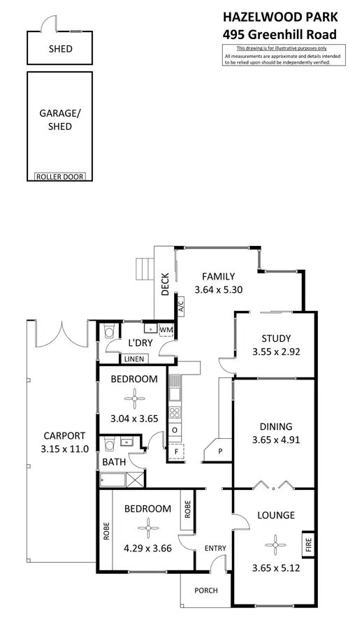 Floorplan of Homely house listing, 495 Greenhill Road, Hazelwood Park SA 5066