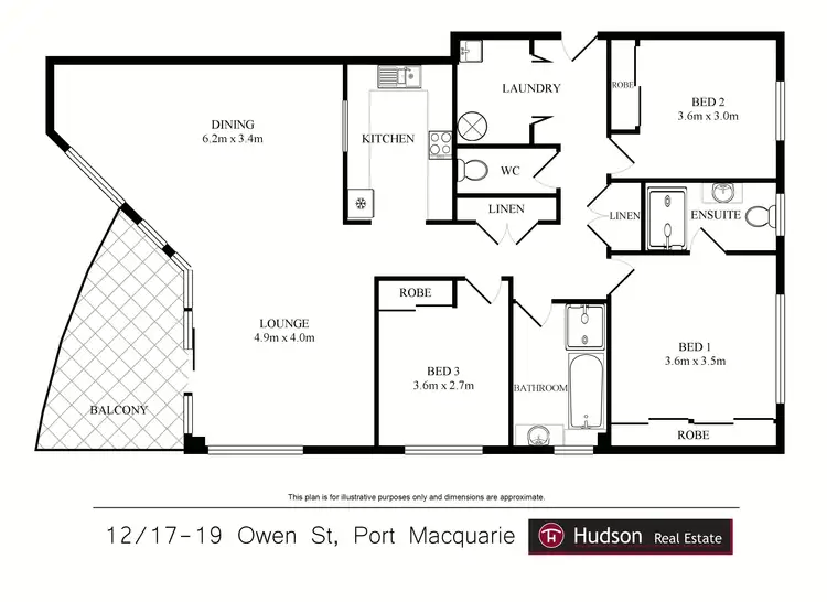 Floorplan of Homely apartment listing, 12/17 Owen Street, Port Macquarie NSW 2444