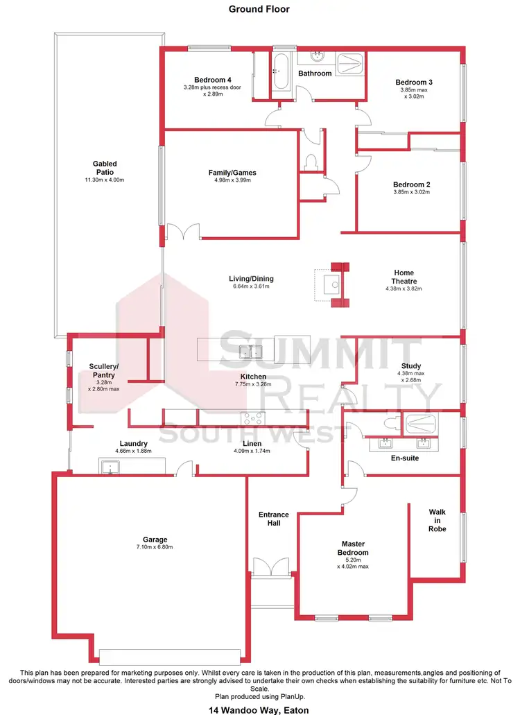 Floorplan of Homely house listing, 14 Wandoo Way, Eaton WA 6232