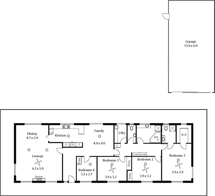 Floorplan of Homely house listing, 21 Adams Road, Williamstown SA 5351