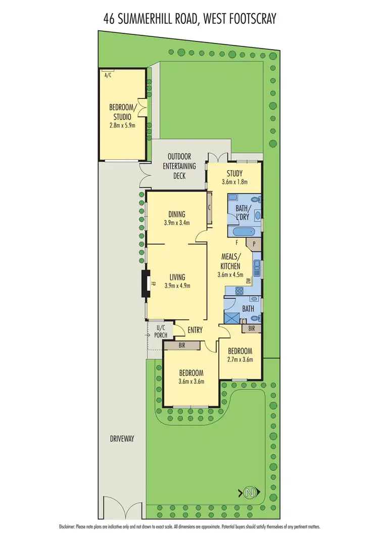 Floorplan of Homely house listing, 46 Summerhill Road, West Footscray VIC 3012