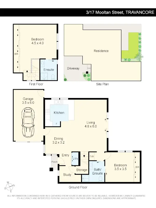 Floorplan of Homely townhouse listing, 3/17 Mooltan St, Travancore VIC 3032