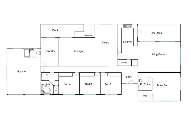 Floorplan of Homely rural property listing, 62 Hopf Road, Tucki Tucki NSW 2480