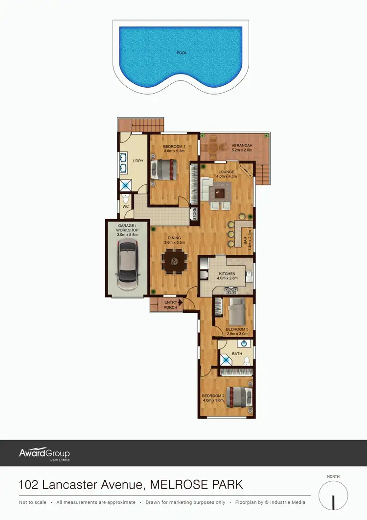 Floorplan of Homely house listing, 102 Lancaster Avenue, Melrose Park NSW 2114