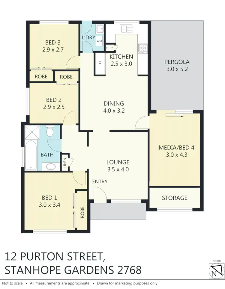 Floorplan of Homely house listing, 12 Purton Street, Stanhope Gardens NSW 2768