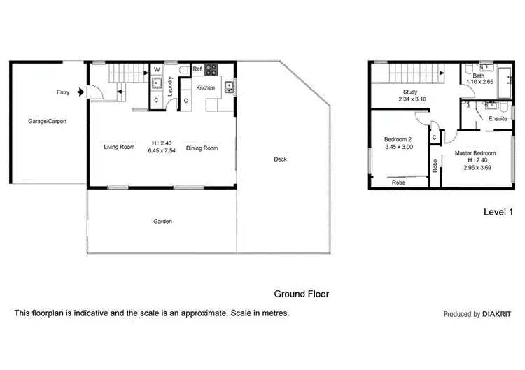 Floorplan of Homely townhouse listing, 2/23 Woodstock Avenue, Taringa QLD 4068