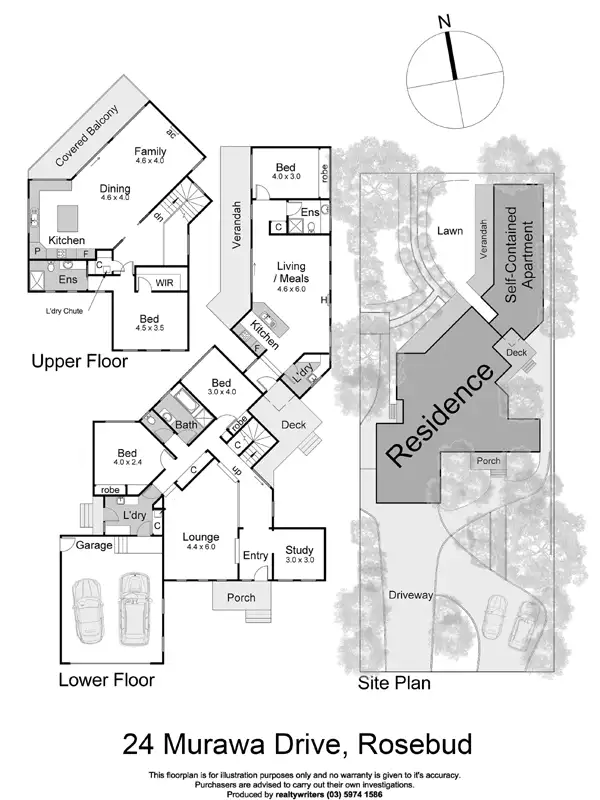 Floorplan of Homely house listing, 24 Murawa Drive, Rosebud VIC 3939
