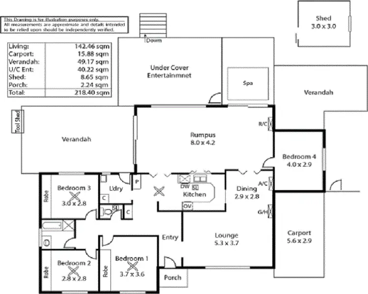 Floorplan of Homely house listing, 19 Glenarbon Court, Para Hills SA 5096