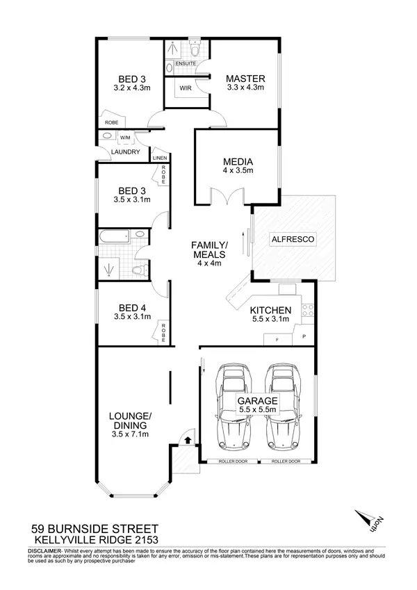 Floorplan of Homely house listing, 59 Burnside Street, Kellyville Ridge NSW 2155