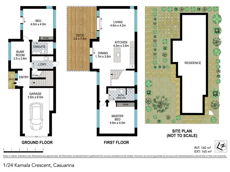 Floorplan of Homely unit listing, 1/24 Kamala Crescent, Casuarina NSW 2487