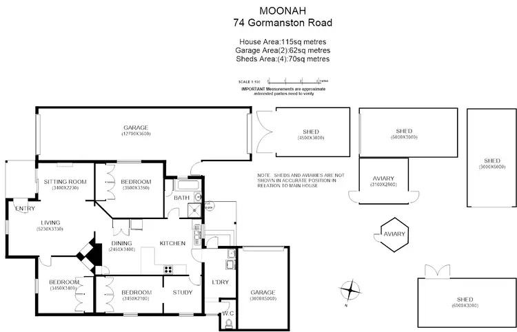 Floorplan of Homely house listing, 74 Gormanston Rd, Moonah TAS 7009