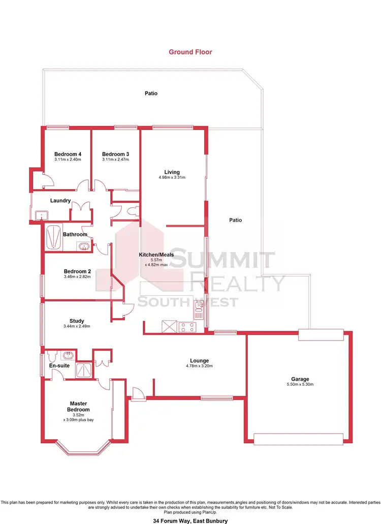 Floorplan of Homely house listing, 34 Forum Way, East Bunbury WA 6230