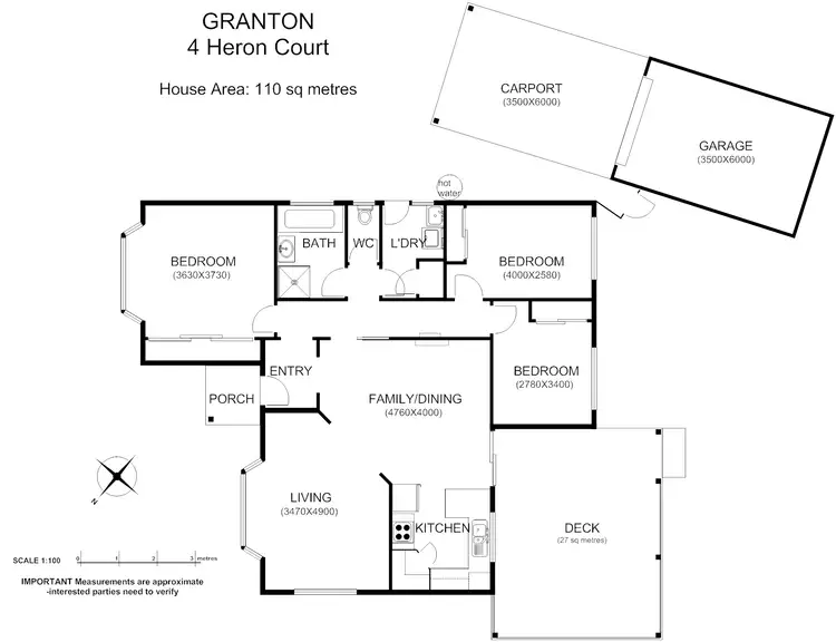 Floorplan of Homely house listing, 4 Heron Court, Granton TAS 7030