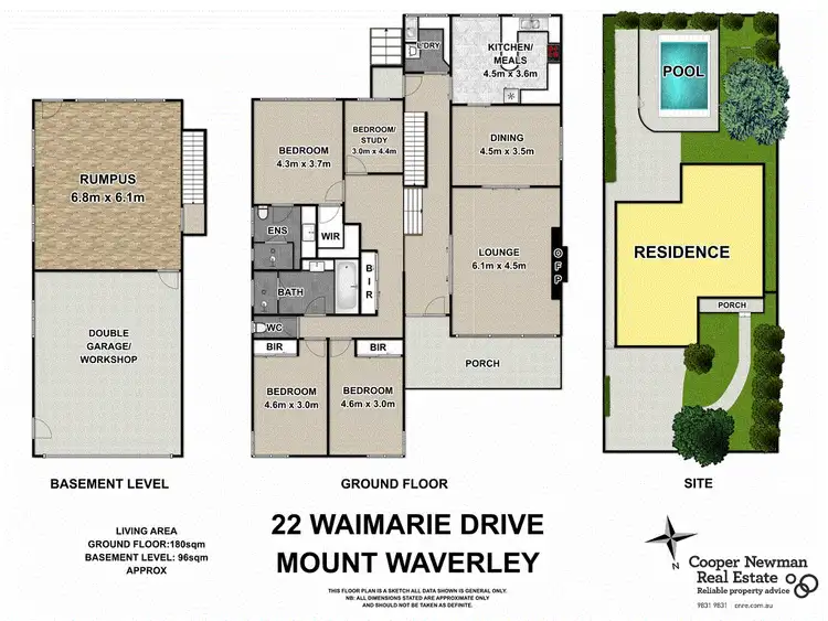 Floorplan of Homely house listing, 22 Waimarie Drive, Mount Waverley VIC 3149