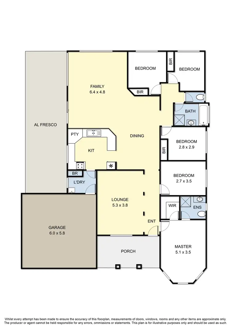Floorplan of Homely house listing, 7 Veronica Drive, Skye VIC 3977
