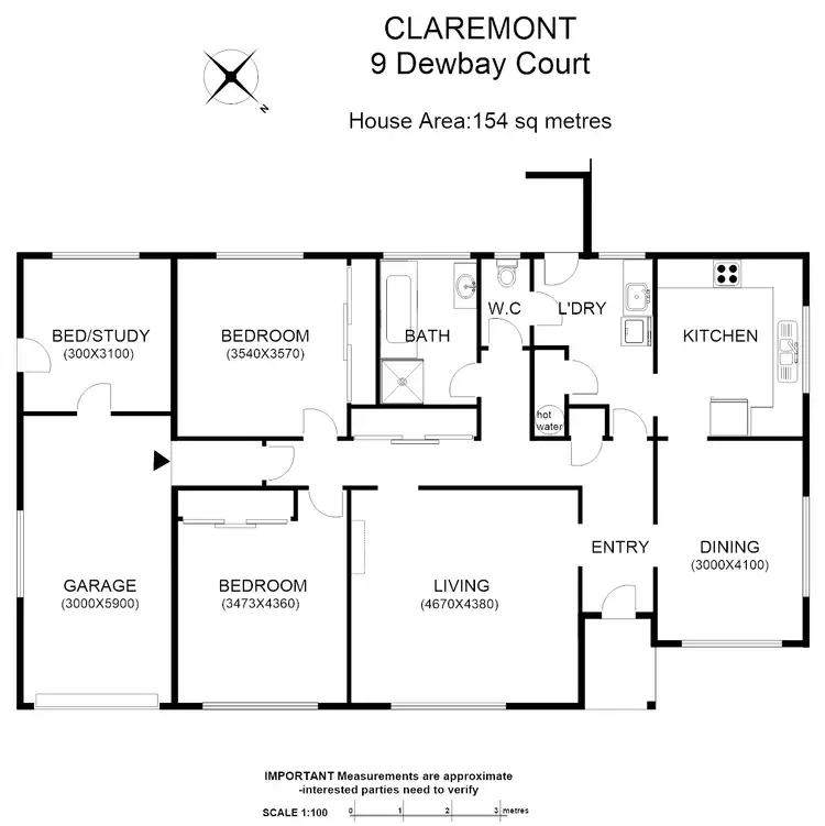 Floorplan of Homely house listing, 9 Dewbay Ct, Claremont TAS 7011
