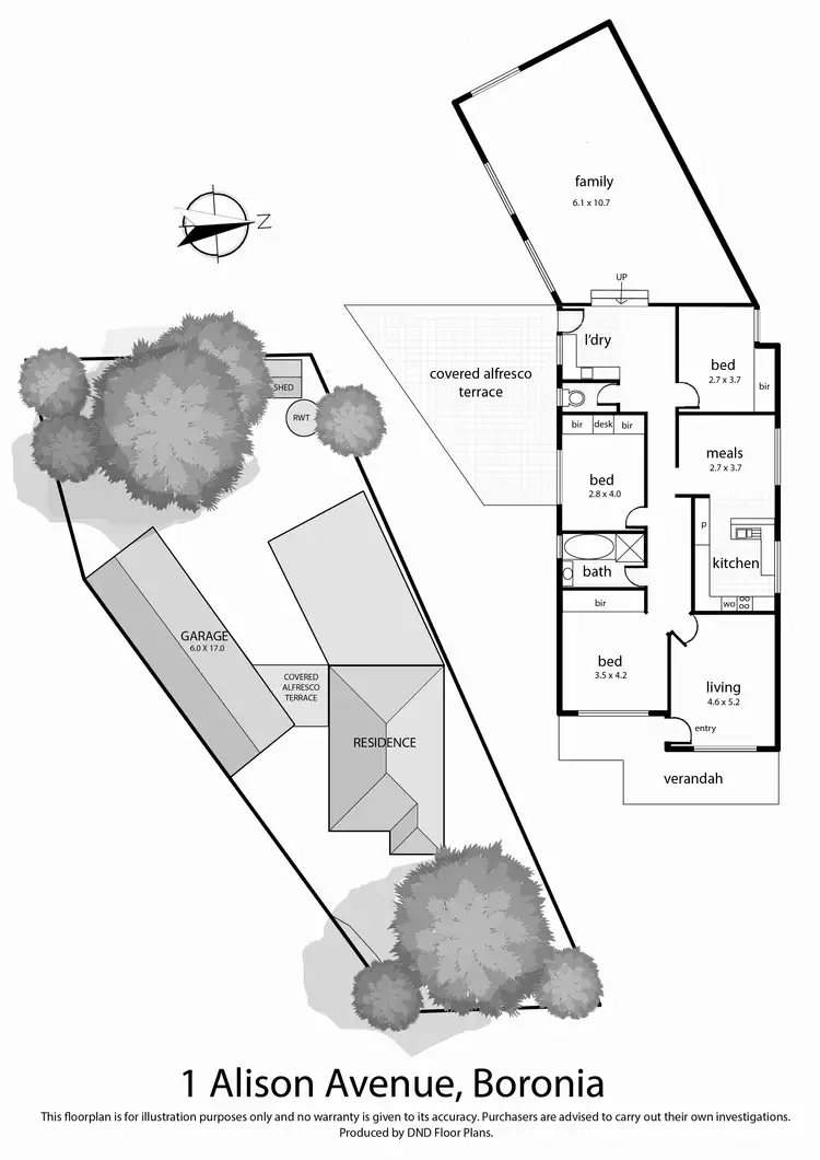 Floorplan of Homely house listing, 1 Alison Avenue, Boronia VIC 3155