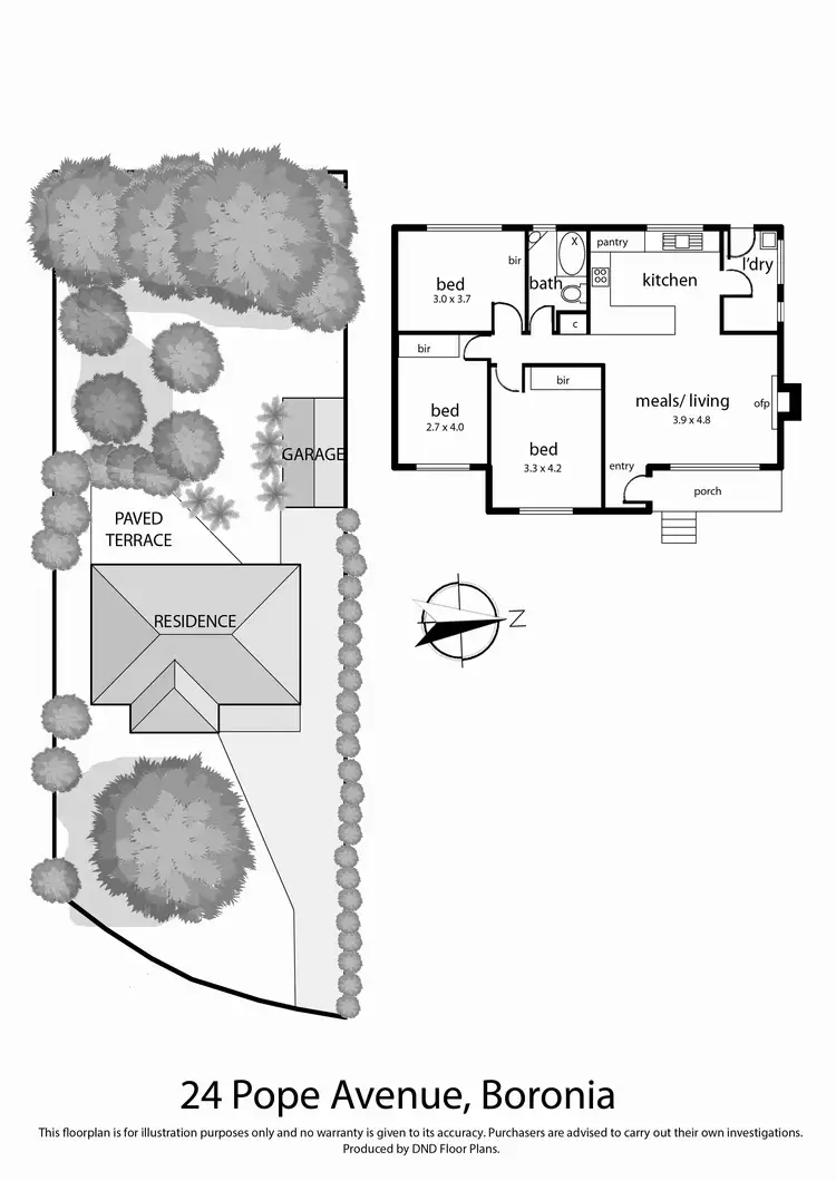 Floorplan of Homely house listing, 24 Pope Avenue, Boronia VIC 3155