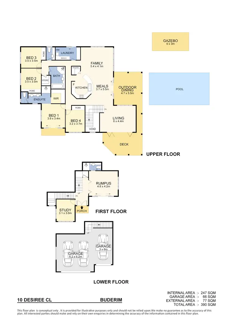 Floorplan of Homely house listing, 10 Desiree Cl, Buderim QLD 4556