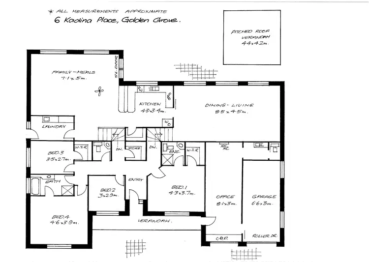Floorplan of Homely house listing, 6 Kadina Place, Golden Grove SA 5125