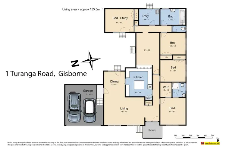 Floorplan of Homely house listing, 1 Turanga Road, Gisborne VIC 3437