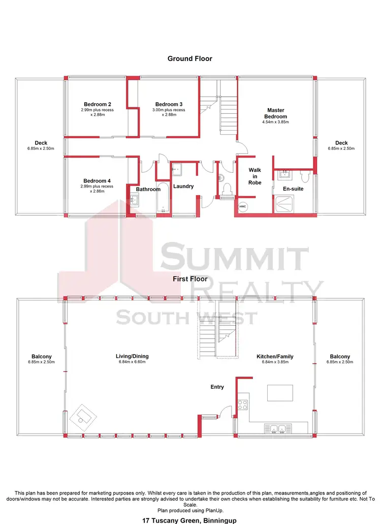 Floorplan of Homely house listing, 17 & 19 Tuscany Green, Binningup WA 6233