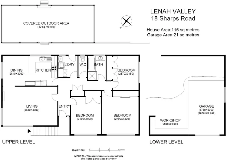 Floorplan of Homely house listing, 18 Sharps Rd, Lenah Valley TAS 7008