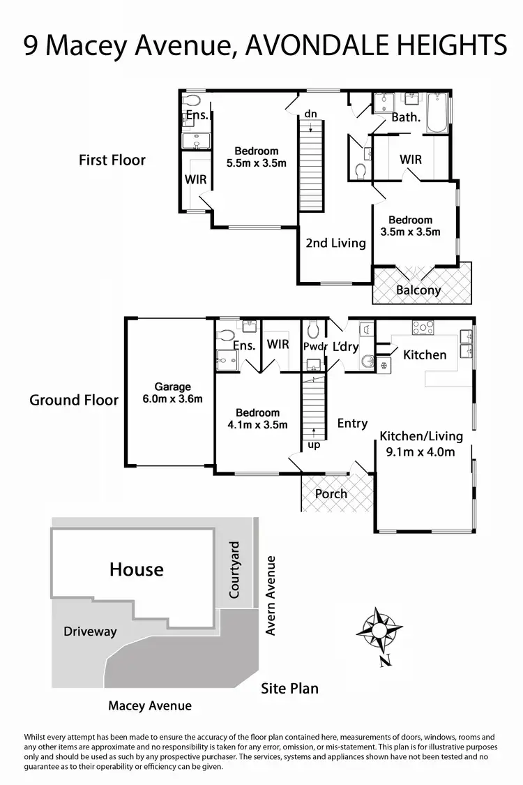 Floorplan of Homely house listing, 9 Macey Avenue, Avondale Heights VIC 3034