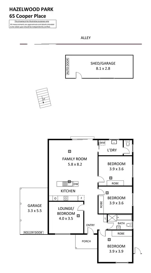 Floorplan of Homely house listing, 65 Cooper Place, Hazelwood Park SA 5066