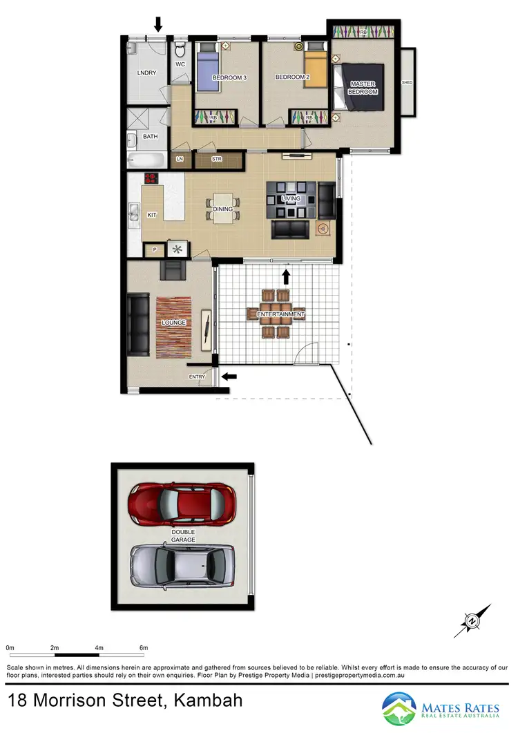 Floorplan of Homely house listing, 18 Morrison Street, Kambah ACT 2902
