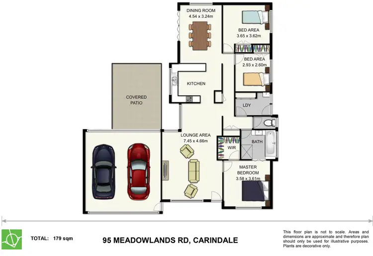 Floorplan of Homely house listing, 95 Meadowlands Road, Carindale QLD 4152