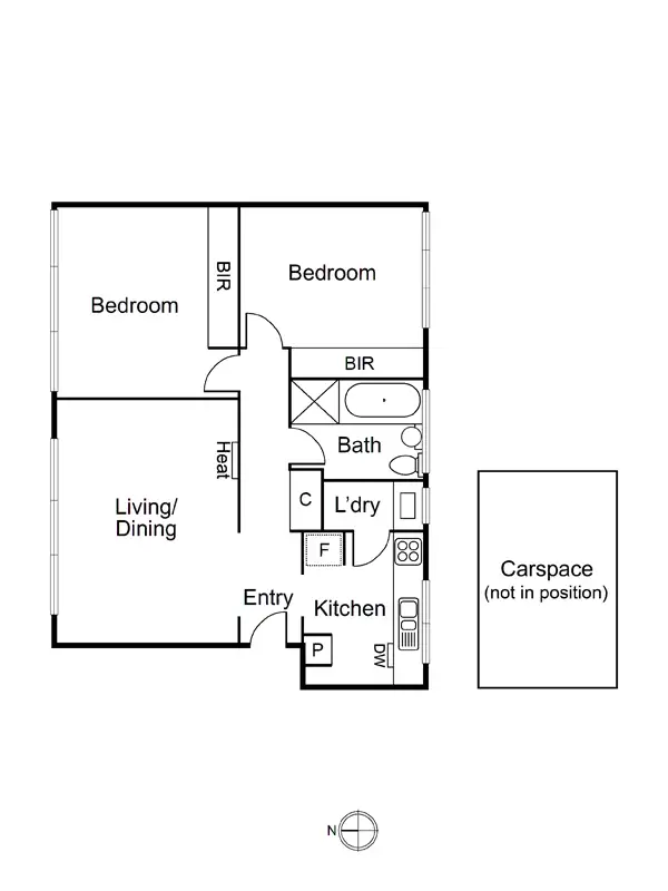Floorplan of Homely apartment listing, 5/142 Hotham Street, St Kilda East VIC 3183