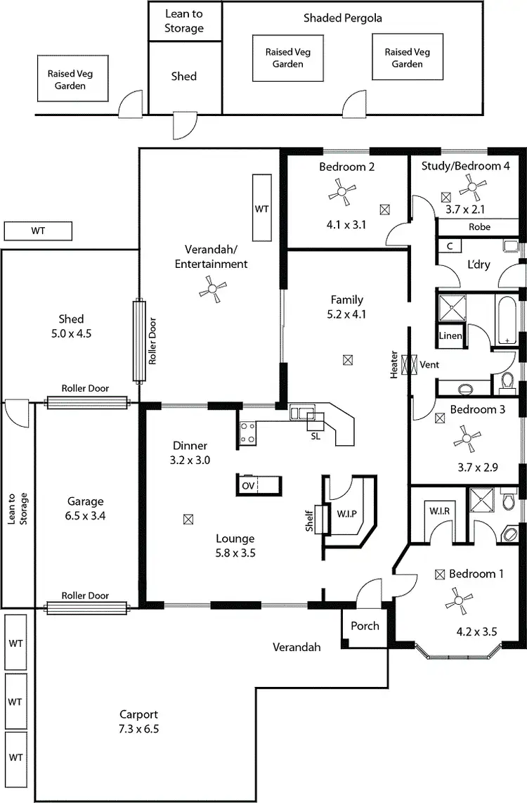 Floorplan of Homely house listing, 122 Liberator Drive, Paralowie SA 5108