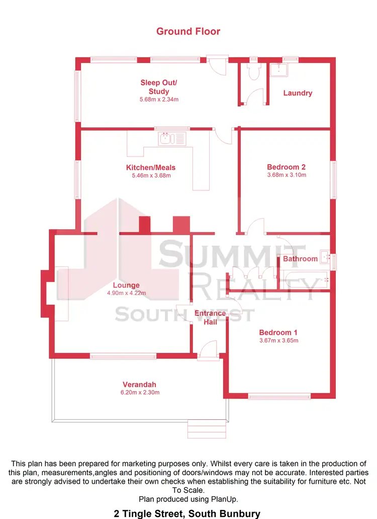 Floorplan of Homely house listing, 2 Tingle Street, South Bunbury WA 6230