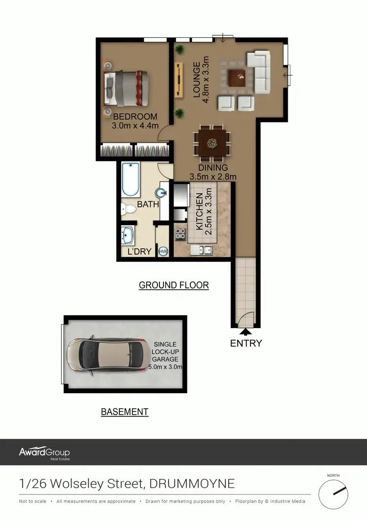 Floorplan of Homely unit listing, 1/26 Wolseley Street, Drummoyne NSW 2047