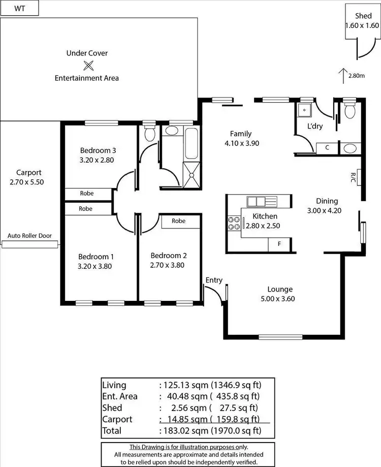 Floorplan of Homely house listing, 1A Apalie Drive, Modbury SA 5092