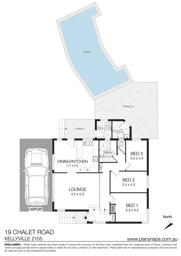 Floorplan of Homely house listing, Address available on request