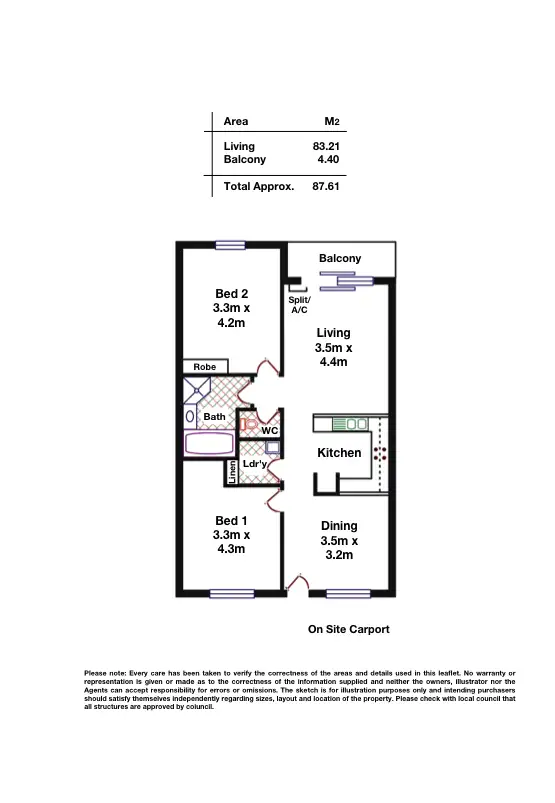 Floorplan of Homely apartment listing, 6/18 Bewes Street, Adelaide SA 5000