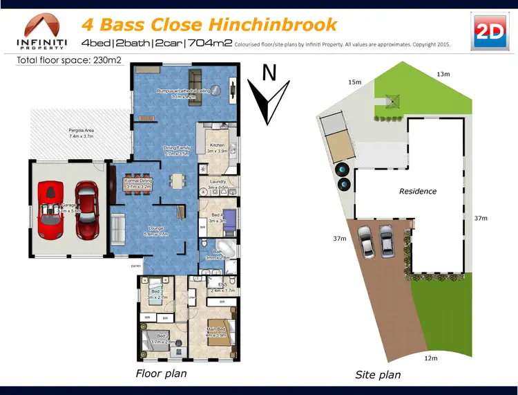 Floorplan of Homely house listing, 4 Bass Close, Hinchinbrook NSW 2168
