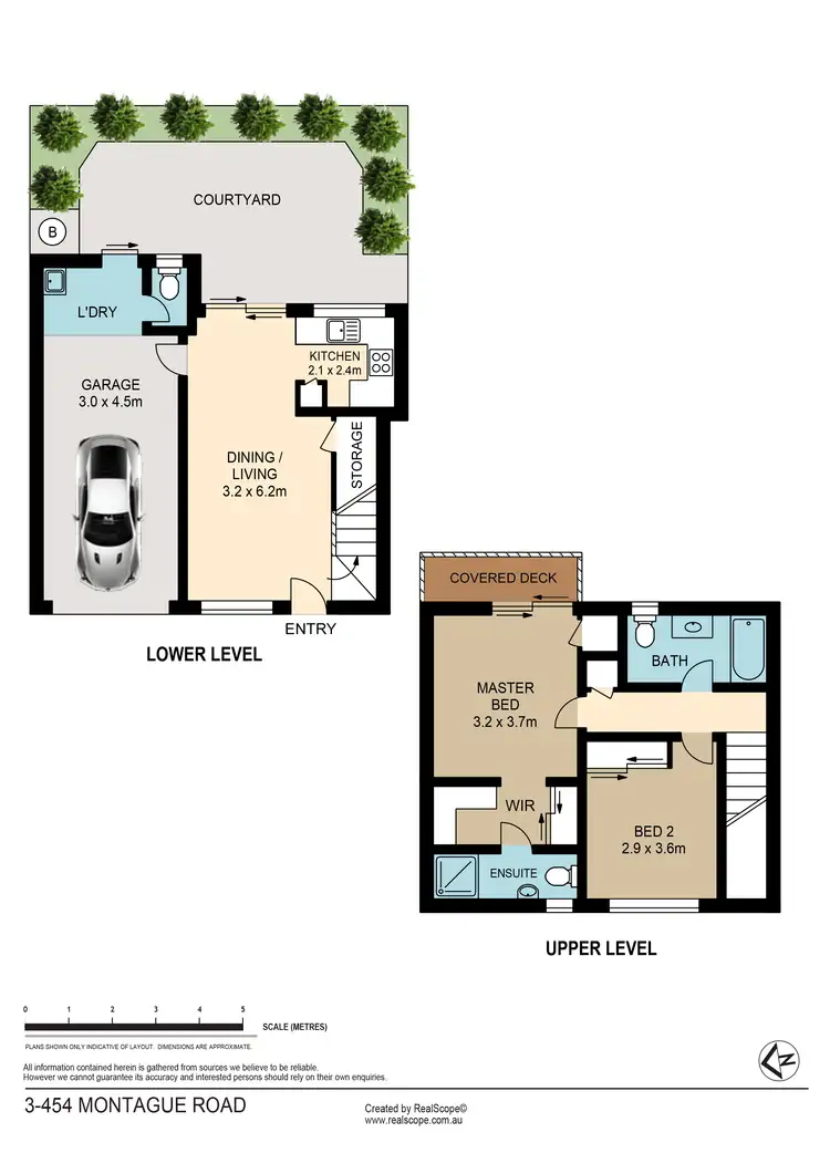 Floorplan of Homely townhouse listing, 3/454 Montague Road, West End QLD 4101