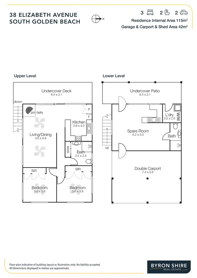 Floorplan of Homely house listing, 38 Elizabeth Avenue, South Golden Beach NSW 2483
