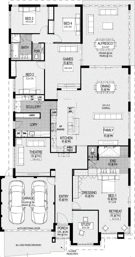 Floorplan of Homely house listing, 130 Grand Entrance, Australind WA 6233