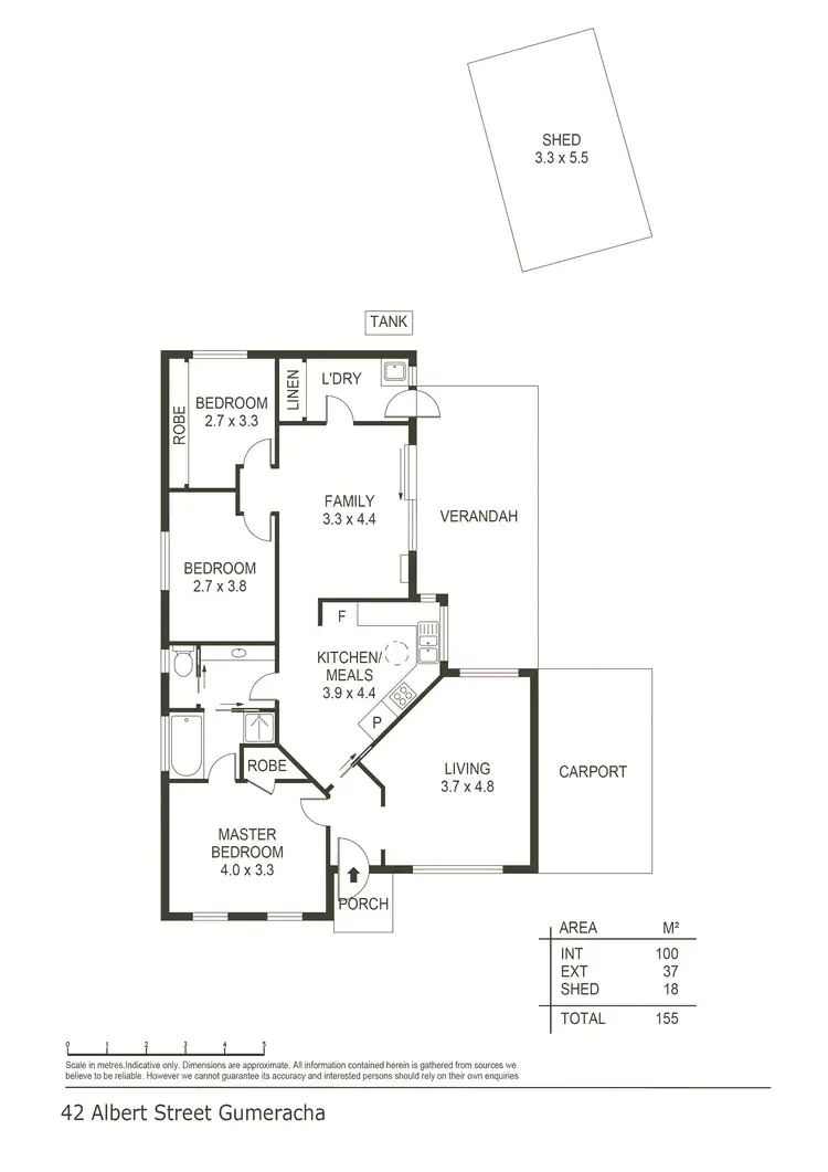 Floorplan of Homely house listing, 42 Albert St, Gumeracha SA 5233