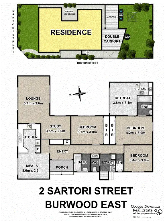 Floorplan of Homely house listing, 2 Sartori Street, Burwood East VIC 3151