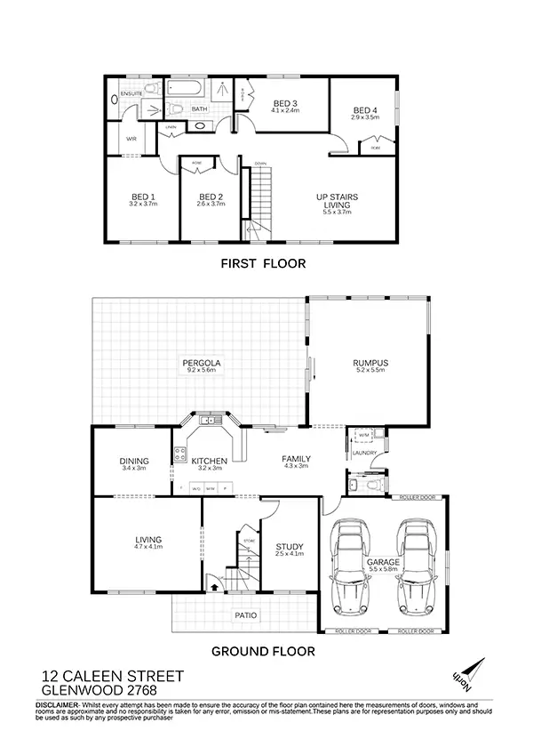 Floorplan of Homely house listing, 12 Caleen Street, Glenwood NSW 2768