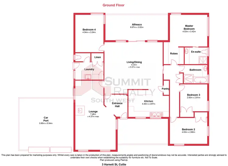 Floorplan of Homely house listing, 3 Harnett Street, Collie WA 6225