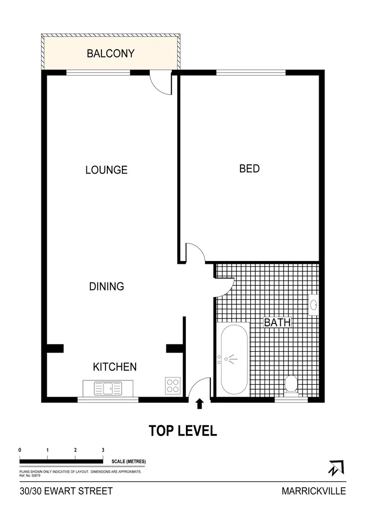 Floorplan of Homely apartment listing, 30/30 Ewart Street, Marrickville NSW 2204