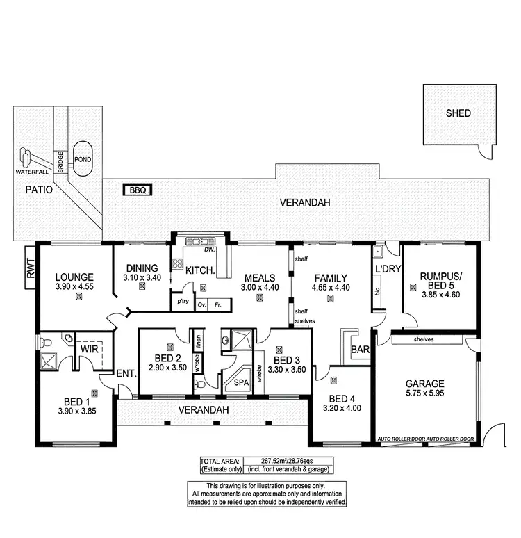 Floorplan of Homely house listing, 26 Siegersdorf Crescent, Old Reynella SA 5161